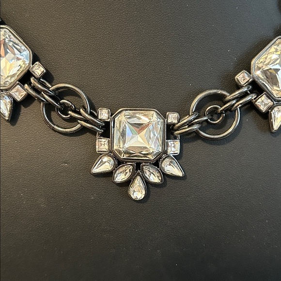 Gorgeous! WHBM White House Black Market rhinestone statement necklace #J38 - Picture 2 of 9